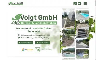 Vorschau der realisierten Website